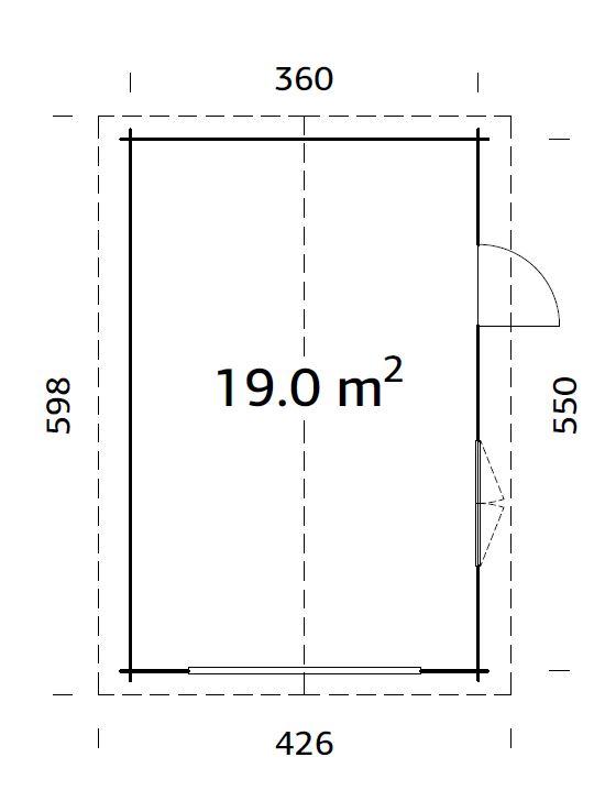 Roger 19,0 m² kit | Palmako