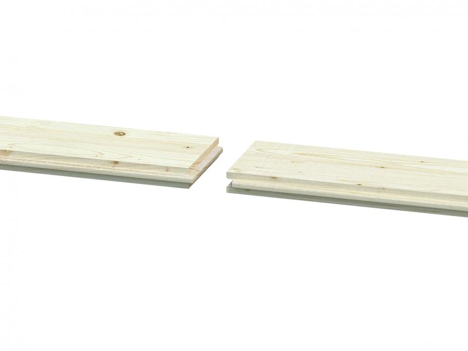 Double end tenoned floor boards